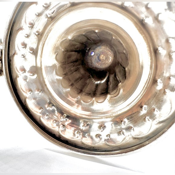 Fatima 22A Sm Silver tone Tea Pot/Collectible, Vintage-Good Preowned Condition - Picture 5 of 6